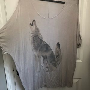 Urban Outfitters Wolf Shirt